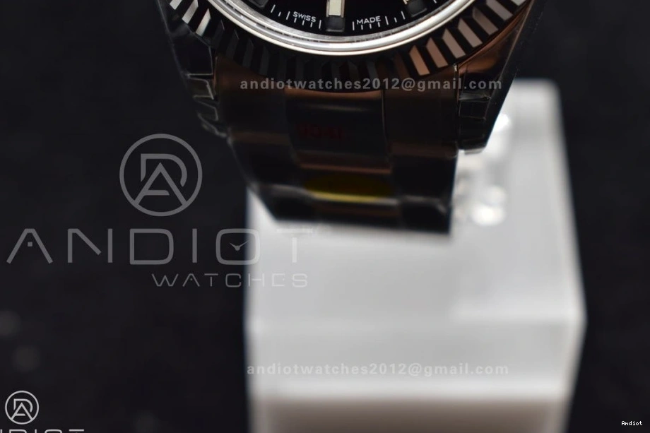 on Oyster Dial SS SS Best A23J Skydweller Bracelet Noob Black Edition 0209